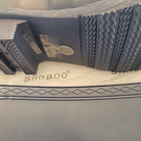 BAMBOO Women's Navy Blue Padinton Knee High Tall Rain Boots NEW NWOT - Picture 12 of 12